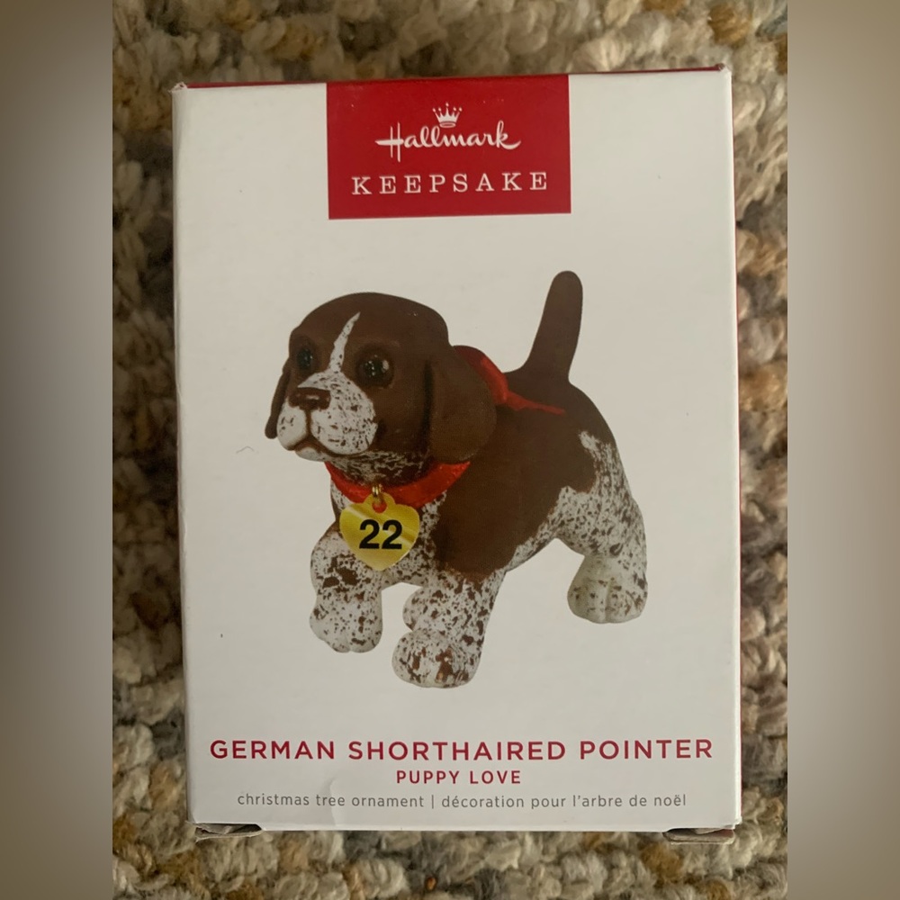 - Hallmark ornament German shorthaired pointers dog